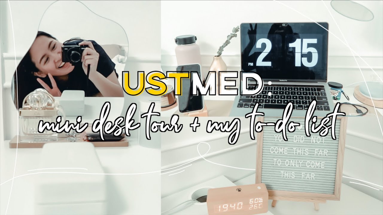 USTMed Ep20: MINI DESK TOUR + HOW I MAKE MY TO-DO LIST ON THE NOTION APP (Philippines) | Shayne Uy