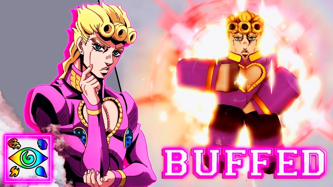 Roblox Anime Last Stand - Buffed Avatar Giorno Giovanna Showcase Max Skill Tree