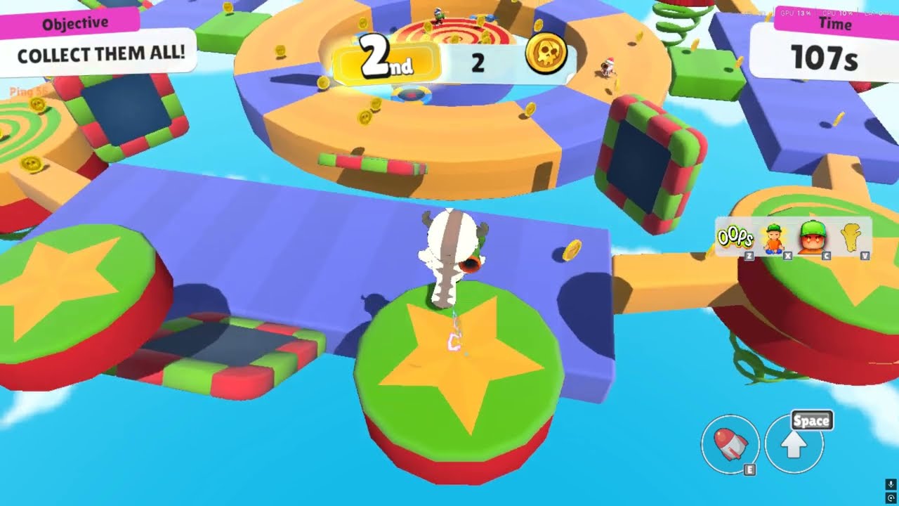 Slopping down the streams of Pantouflas | Stumble Guys Battle | Gameplay