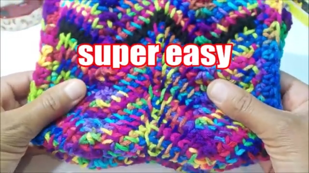 How to crochet chevron stitch | Tunisian crochet cowl