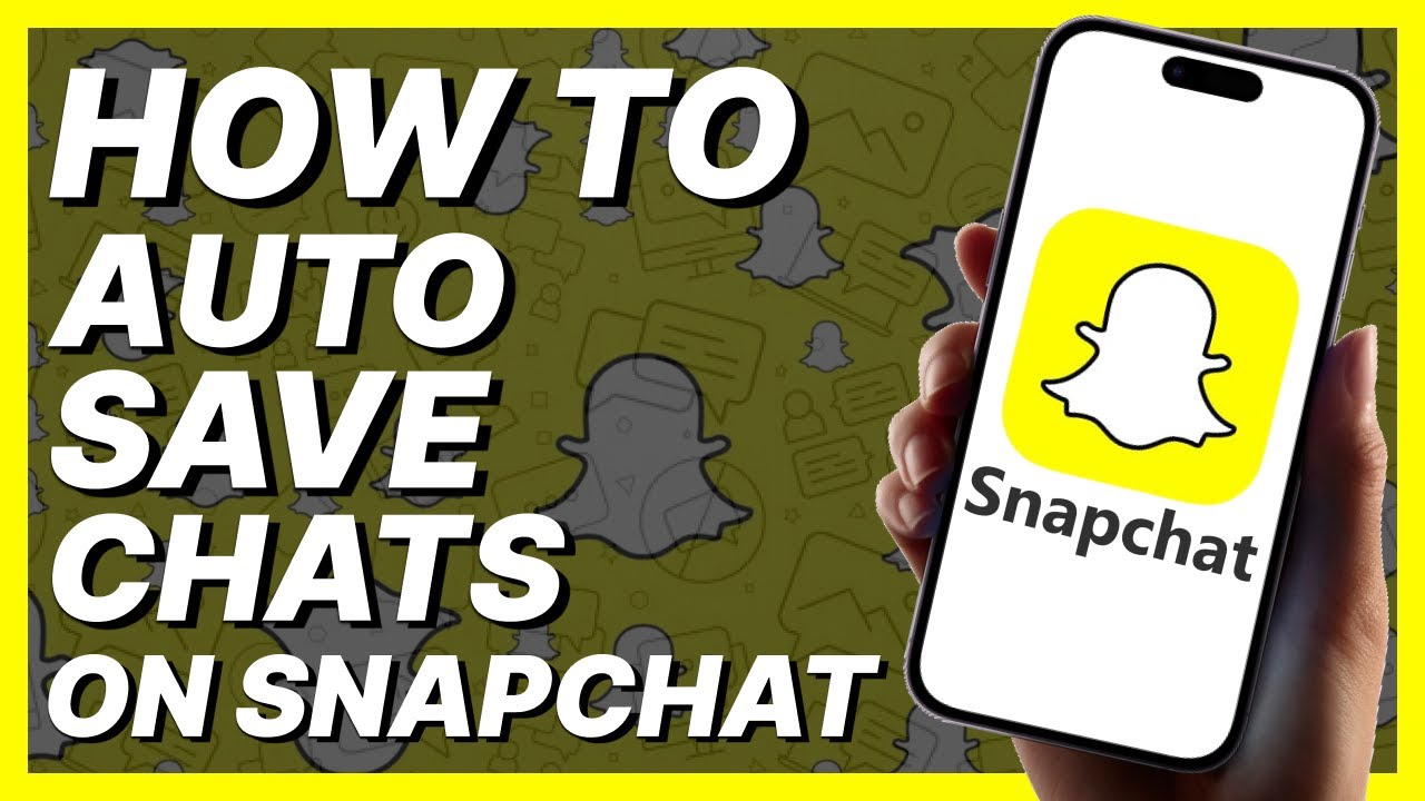 How To Auto Save Chats On Snapchat (2024)