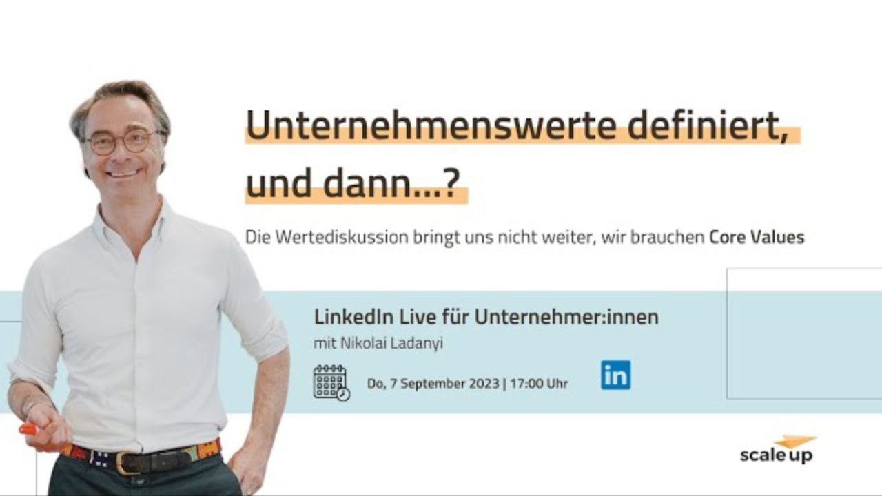 Unternehmenswerte definiert, und dann...?