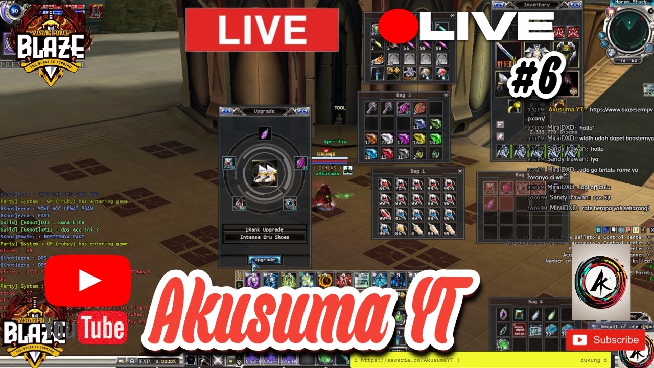 LIVE RF BLAZE - WAR SIANG ! COBLOS ARMOR +4 Sebadan Ahhhh ! Jangan Salah Coblos Gais