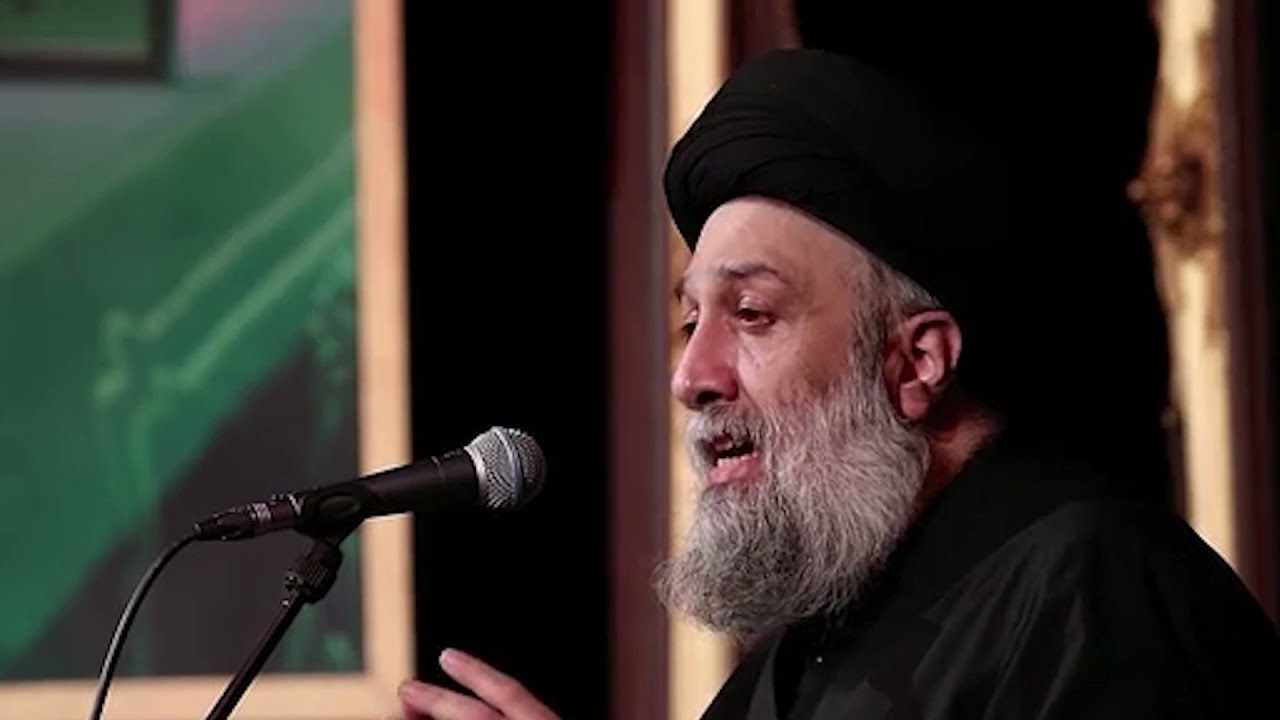 روضه شهادت امام حسن عسکری  روضه خوانی سید محمد باقر علوی تهرانی
