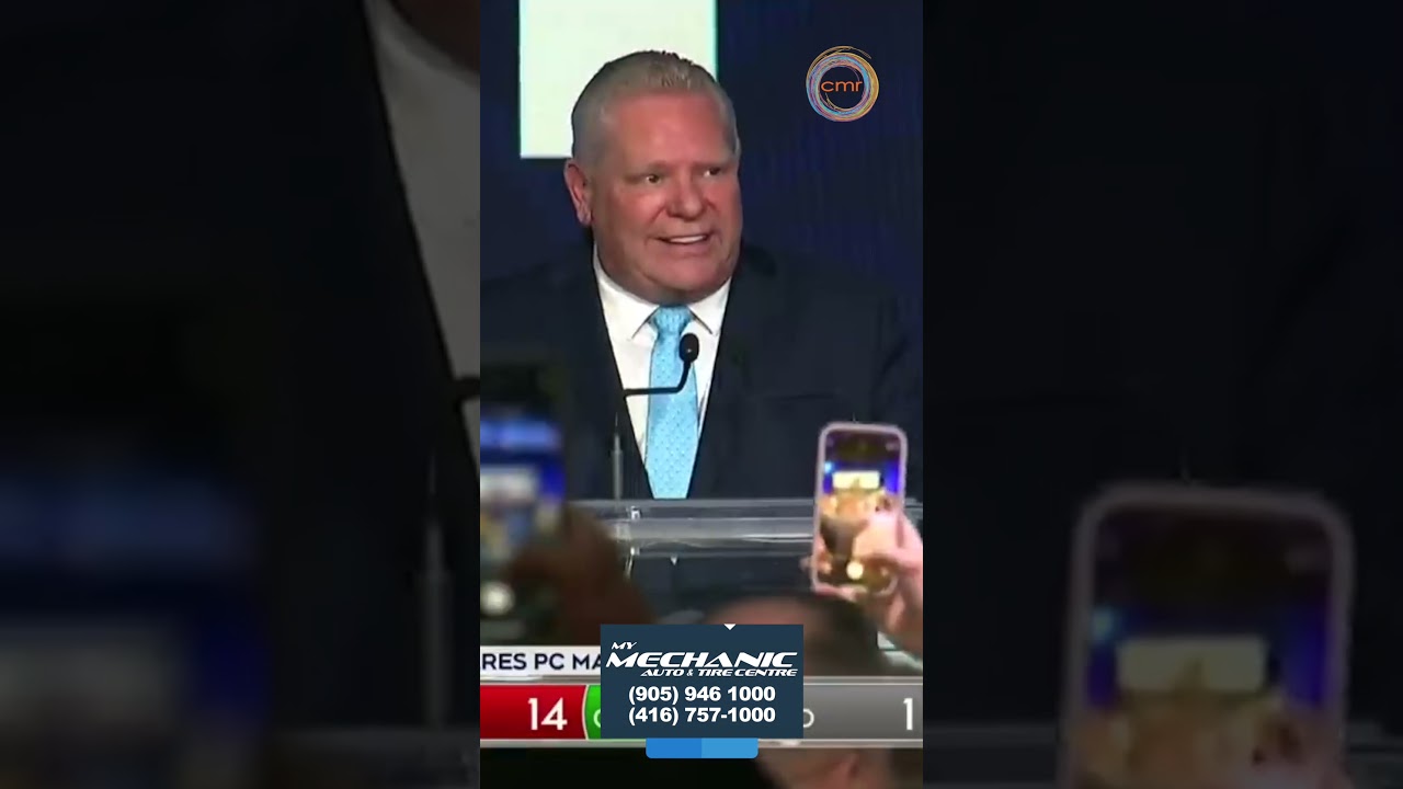 Watch Doug Ford&rsquo;s victory speech after winning 3rd majority in Ontario