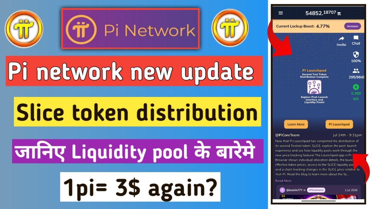 pi network new update | slice distribution | pi liquidity pool | pi price 