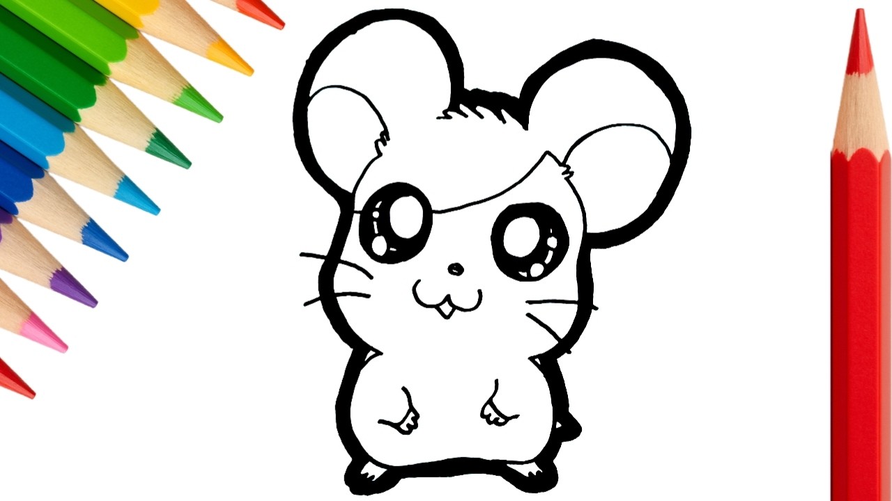 Bé Tập Vẽ Hamster Chibi Siêu Dễ 🐹✨ | Vẽ & Tô Màu Cho Trẻ Em