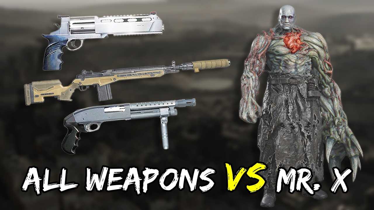 All Max Level Weapons VS Mr. X - Resident Evil Requiem | Insanity Difficulty 4K 60 FPS | Timestamps