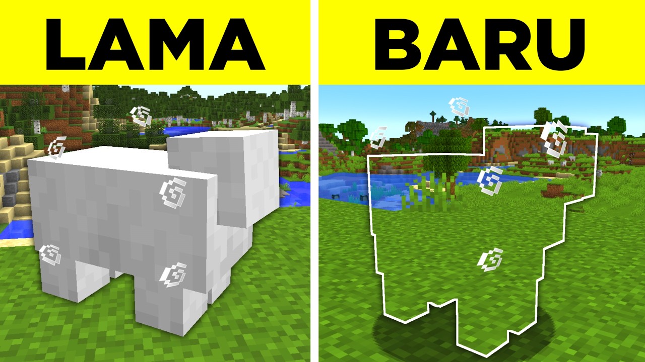 89 Fitur Baru VS Lama Yang Ada Di Minecraft!