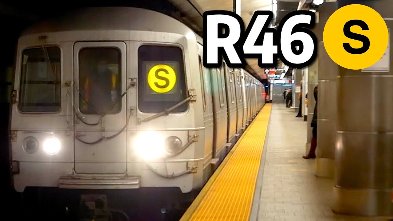 ⁴ᴷ⁶⁰ R46 Yellow S Shuttle Train Operation on the Second Avenue Line
