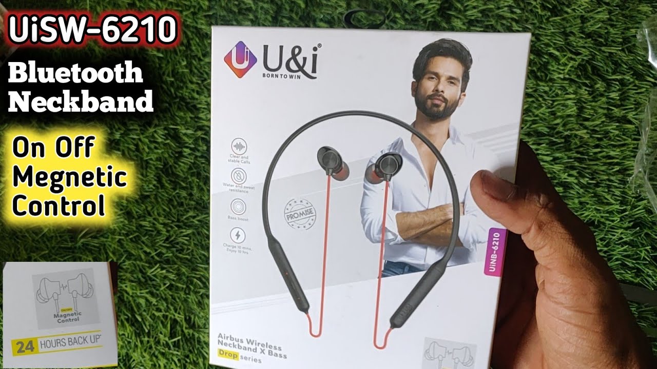 U&i UiNB 6210 Bluetooth Neckband 24 Hours #unboxing