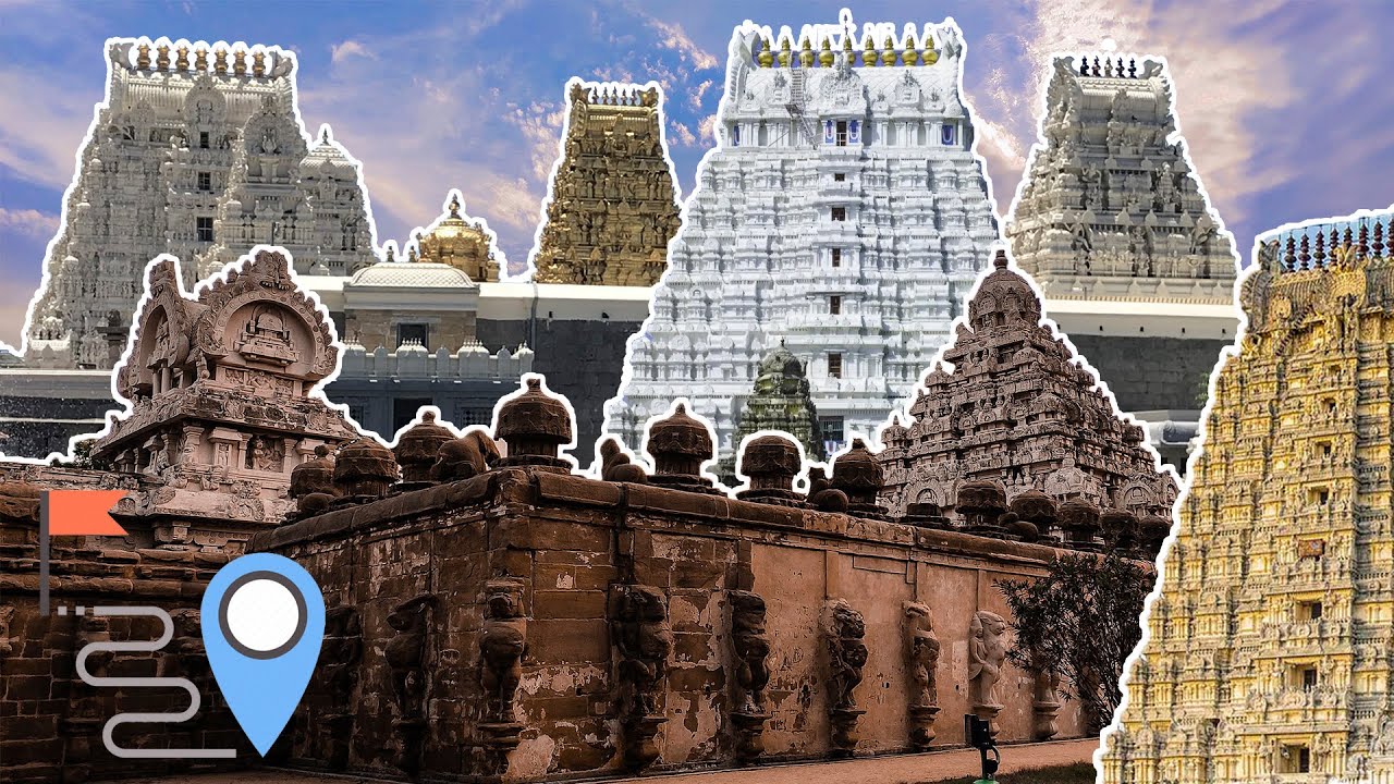 Visual map guide to all famous Kanchipuram temples