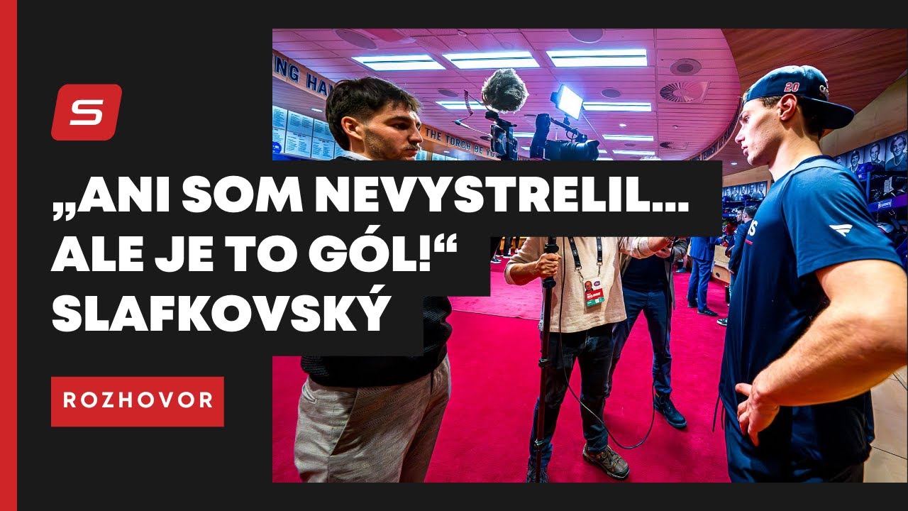 Juraj Slafkovský po zápase s Floridou: „Ani som nevystrelil, ale rátam každý gól“