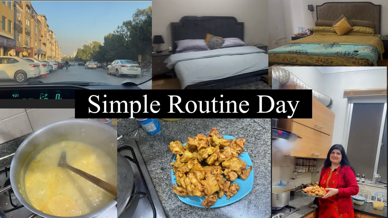Simple Routine Vlog || Chai || kari Pakoray || & Ghar Ka Kaam ☕🥟