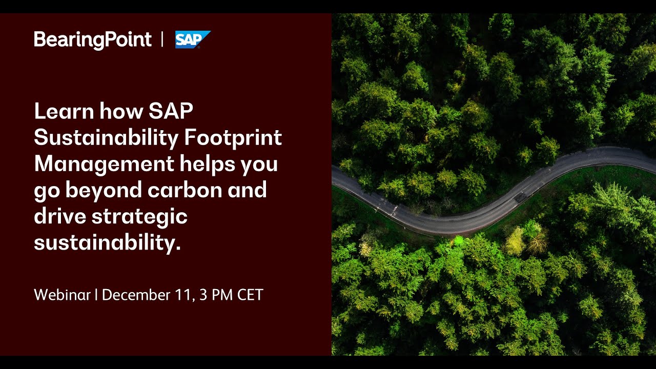Calculate Your Full Environmental Footprint with SAP SFM