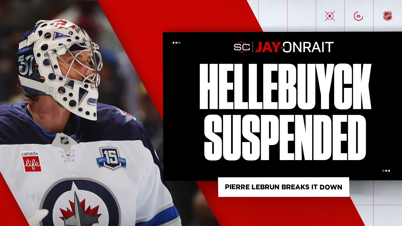 Jets announce they&rsquo;ve suspended Connor Hellebuyck