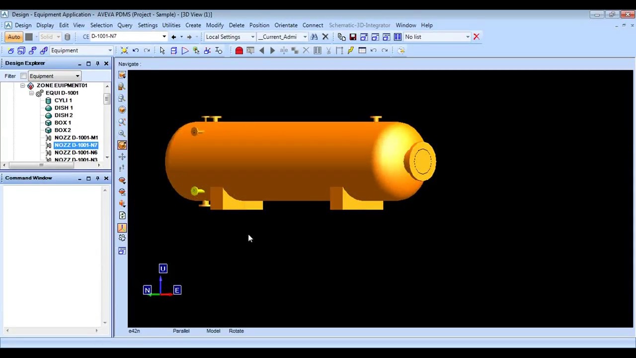PDMS- Equipment Modelling - Reflux Drum D-1001