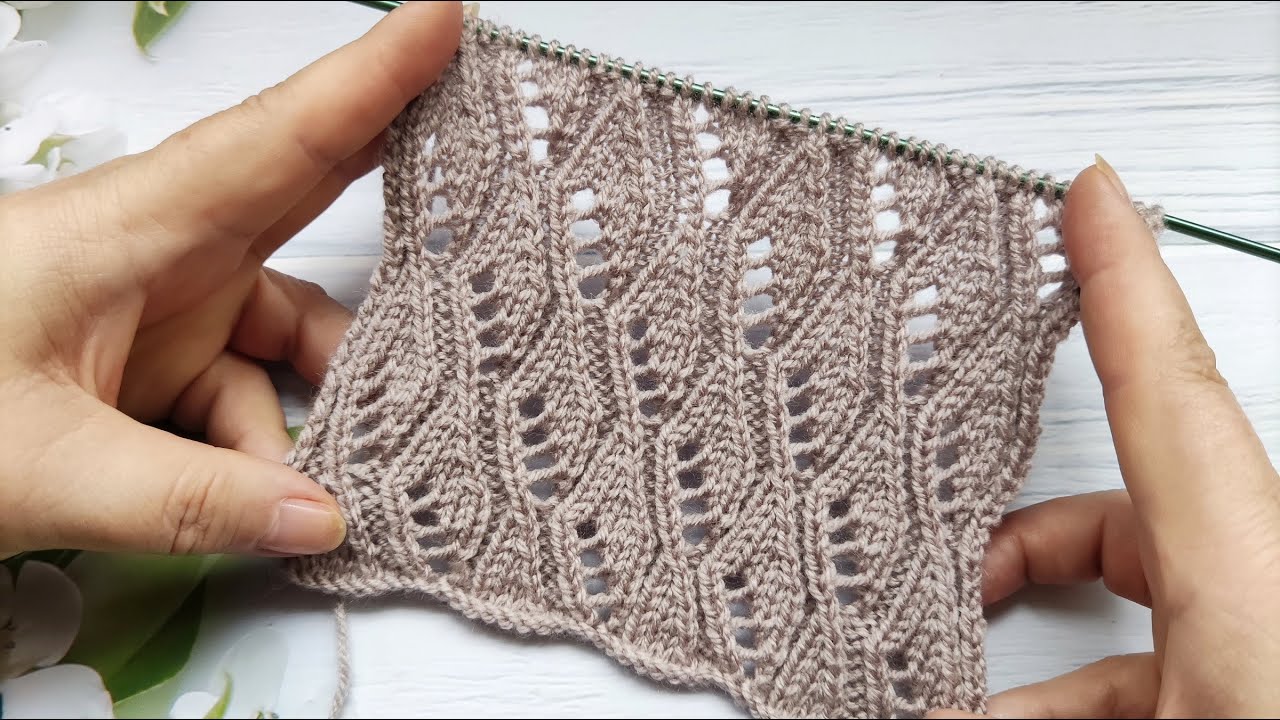 Lace Diamond Stitch Pattern | Ajour-Rautenmuster stricken | Punto Rombi ai ferri| Punto Rombo calado