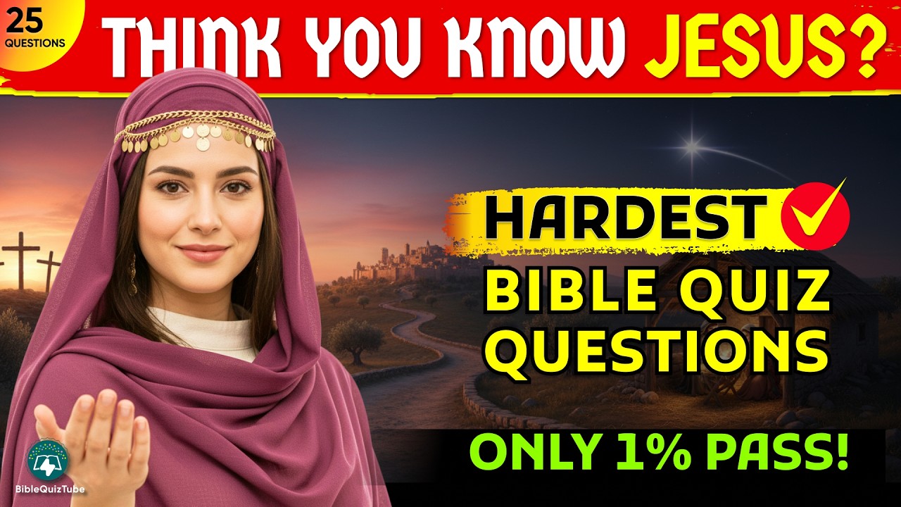 EXPERT New Testament BIBLE QUIZ That Will Test Your Faith! 25 Bible Questions 🔥| Bible Quiz Tube