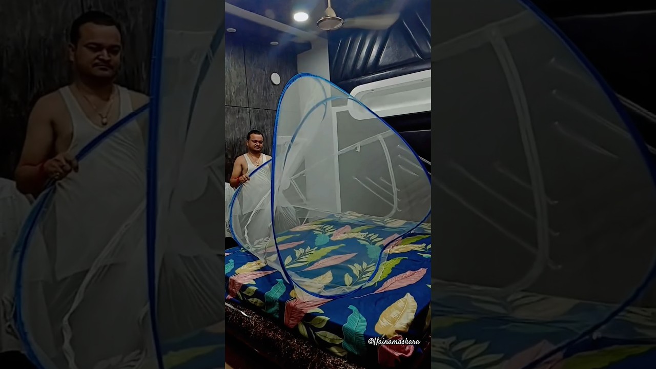 Amazinghind Double Bed Mosquito Net Folding Method.#shorts#youtubeshorts #folding