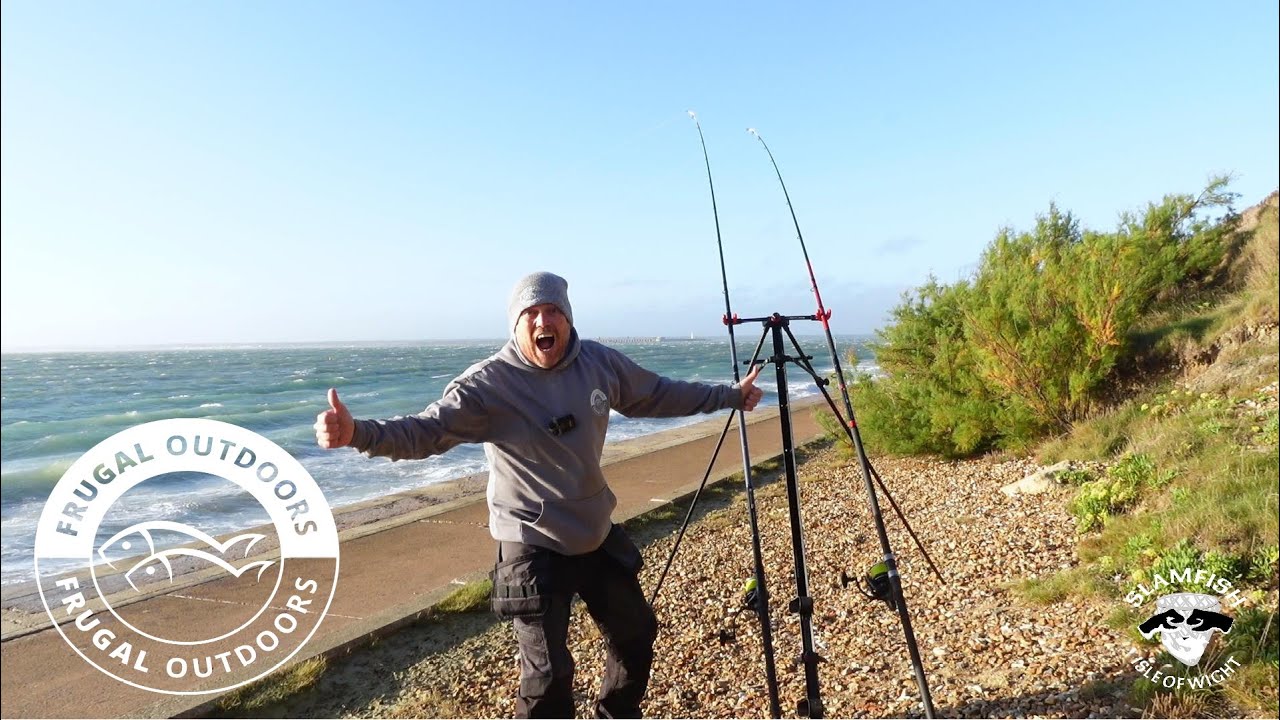 Match fishing in rough weather, managed to find a result, Sea Fishing uk Isle of Wight