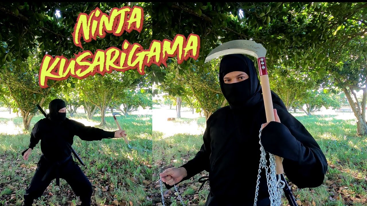 NINJA KUSARIGAMA CONSTRUCTION  👺 #ninja #kusarigama #ninjaweapon
