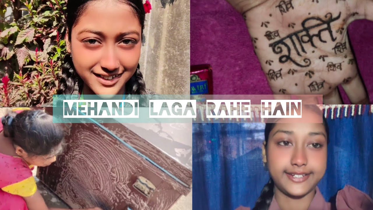 Mehandi Lagaye  hain 💫. New Vlog 39🎀