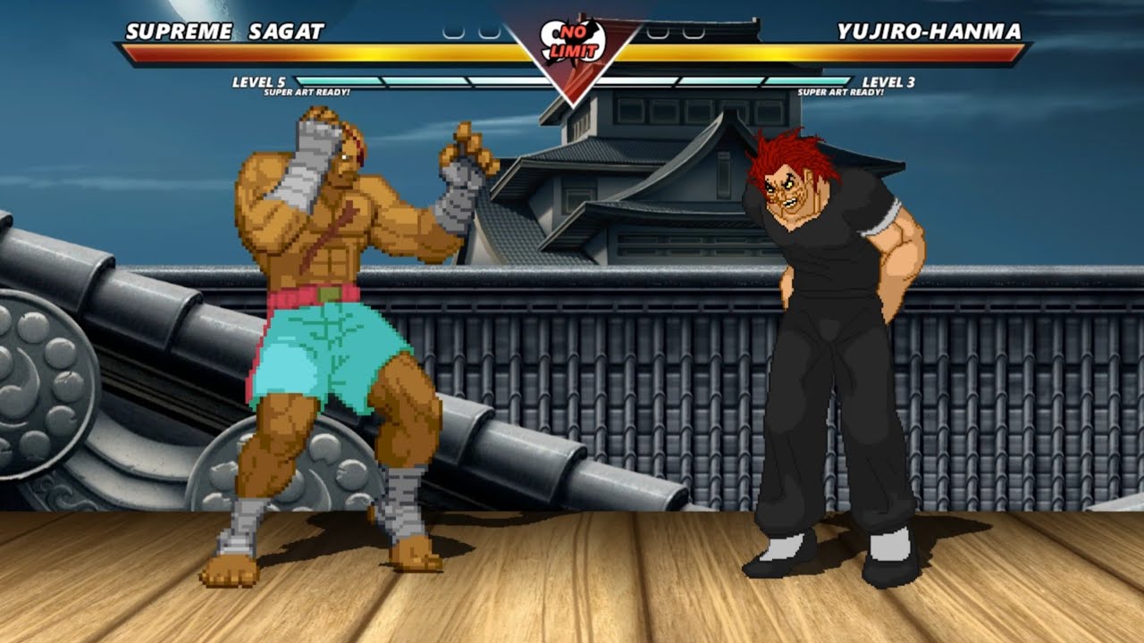 SUPREME SAGAT vs YUJIRO HANMA - The most insane fight ever made!