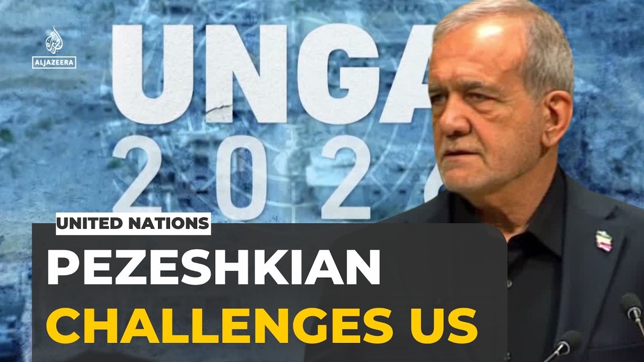 Iran's Pezeshkian challenges US &lsquo;terrorist&rsquo; label in UNGA speech