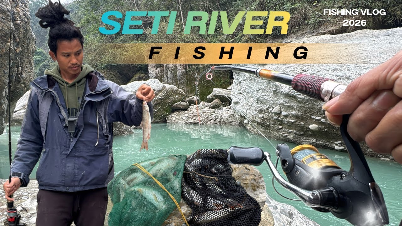 यो सिजन मा सेति खोला मा ठुलो ठुलो असला पर्न थालेछ! #fishing #fishinglife 