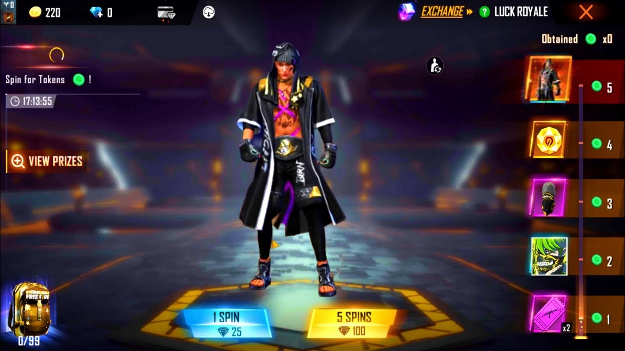 KO Night Male Bundle Free Fire/KO Ascension Royale/KO Night Special Royale/KO Night Ascension Bundle