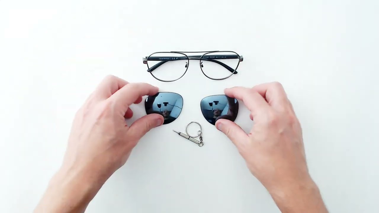 How to replace Emporio Armani EA2129D lenses - Installation instructions from The Sunglass Fix