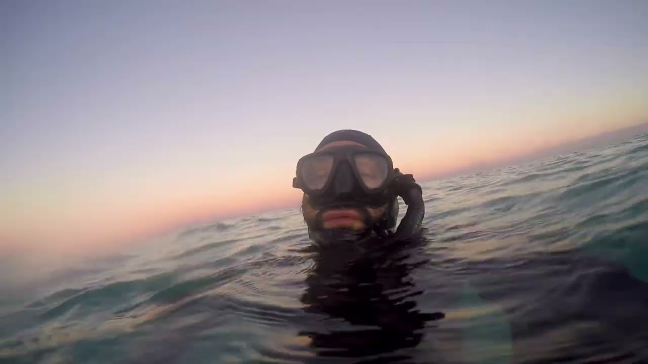 In the Sea. Winter Twilight