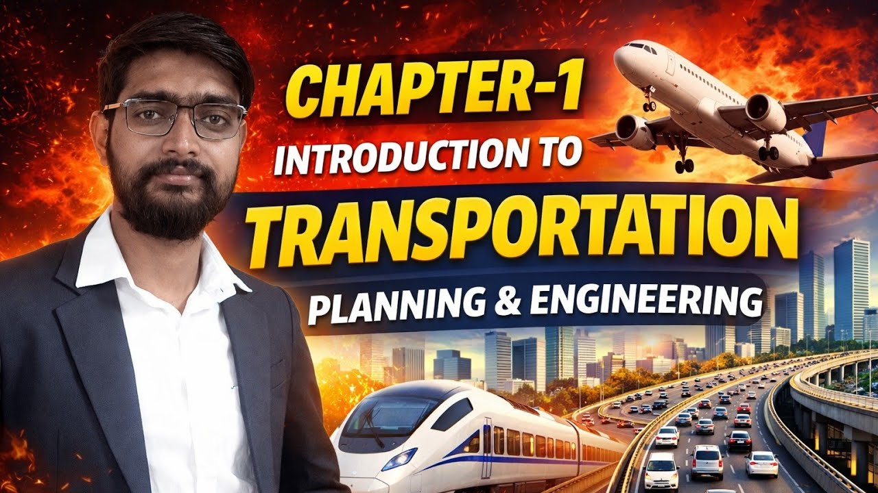Chp-1 Introduction to Transportation planning and Engineernig!Part-1 #transportationengineering #tu
