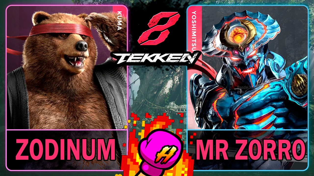 Tekken 8 Zodinum (KUMA) VS Mr Zorro (YOSHIMITSU)🥊 鉄拳8🥊4K 60ᶠᵖˢ🥊T8 🥊TK8🥊#tekken