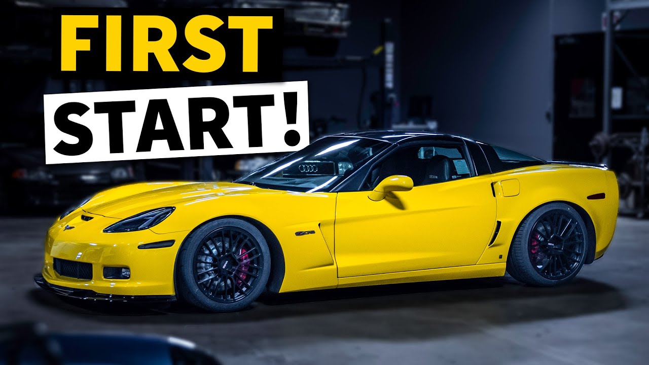 ОНО РАБОТАЕТ!!! Первый запуск нашего огнедышащего C6 Corvette Z06!