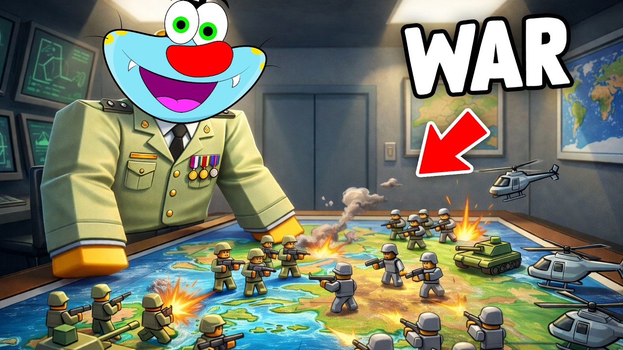 TEAM OGGY IS IN THE WAR BUT!!! IN Roblox!!- ft.Oggy
