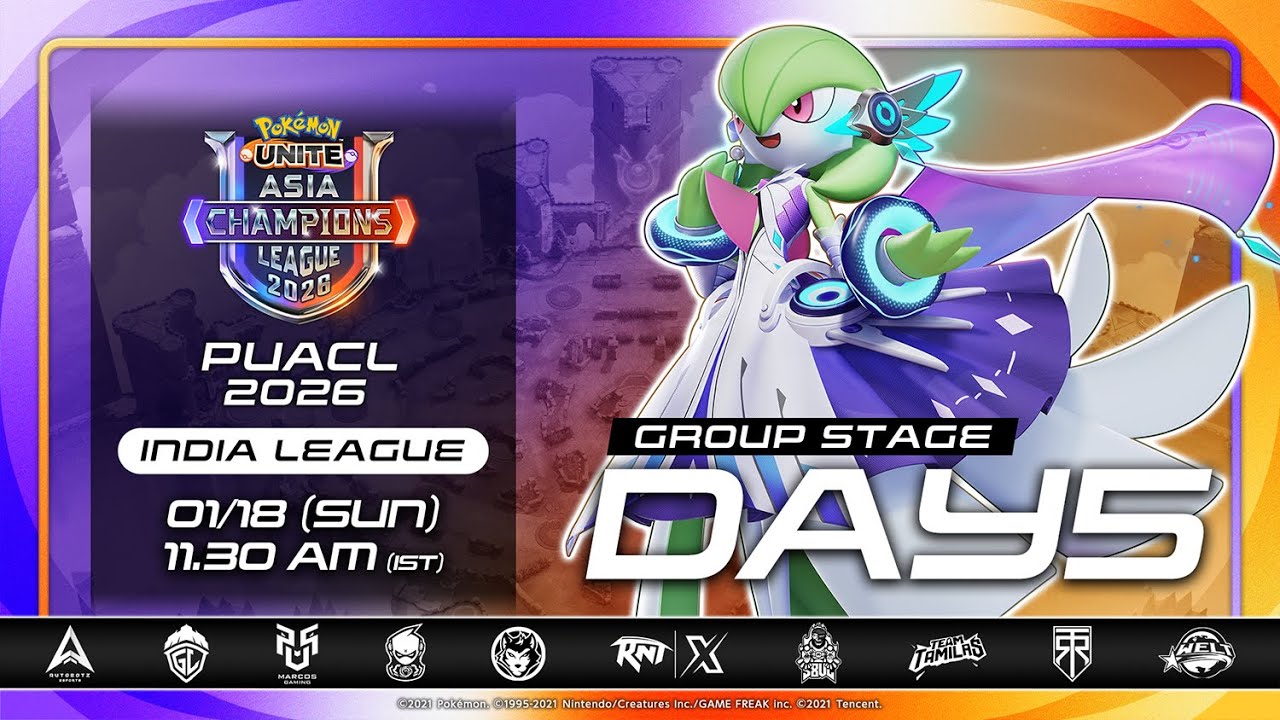 Day 5 | Pok&eacute;mon UNITE Asia Champions League 2026 (PUACL2026) INDIA league
