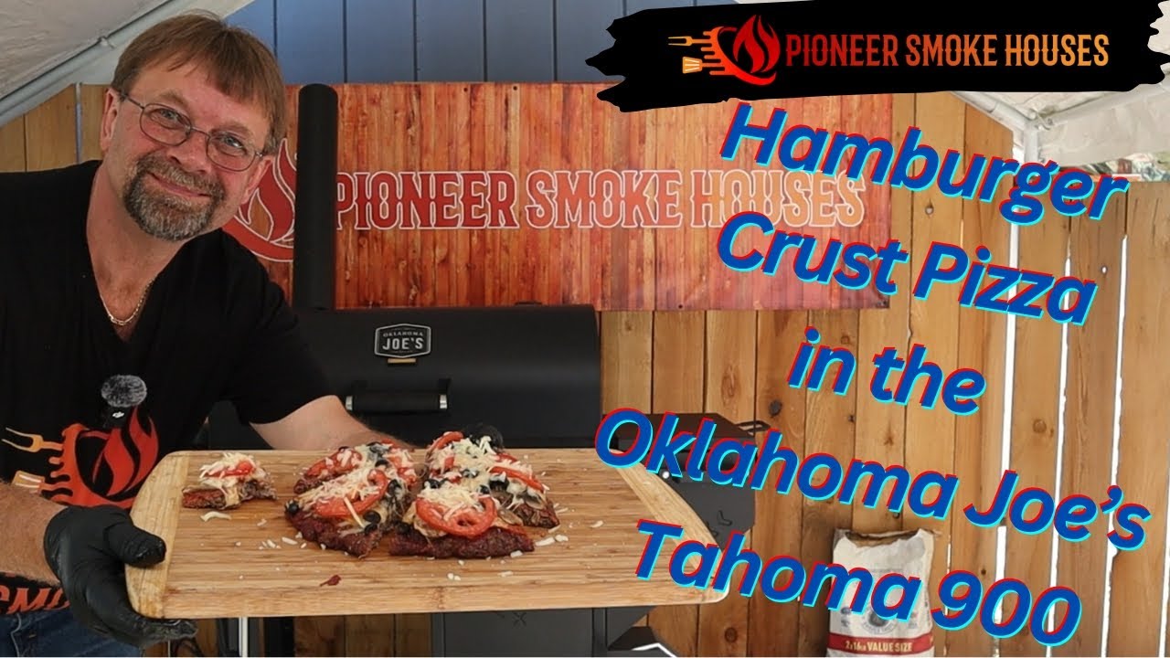 Epic Hamburger Crust Pizza on the Oklahoma Joe's Tahoma 900!