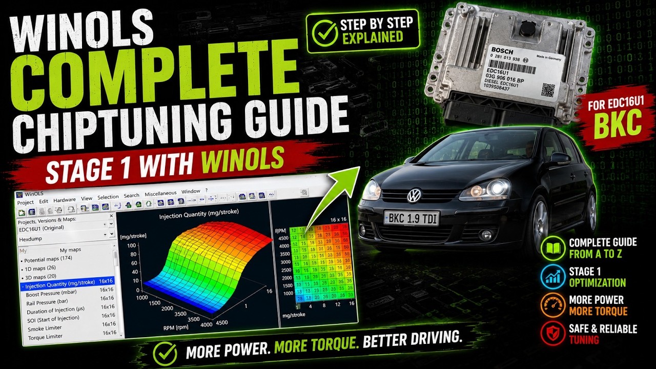 Winols - Complete Chiptuning Guide - BKC EDC16U1 1.9TDI - Part 1 READ ECU (MPPS V18)
