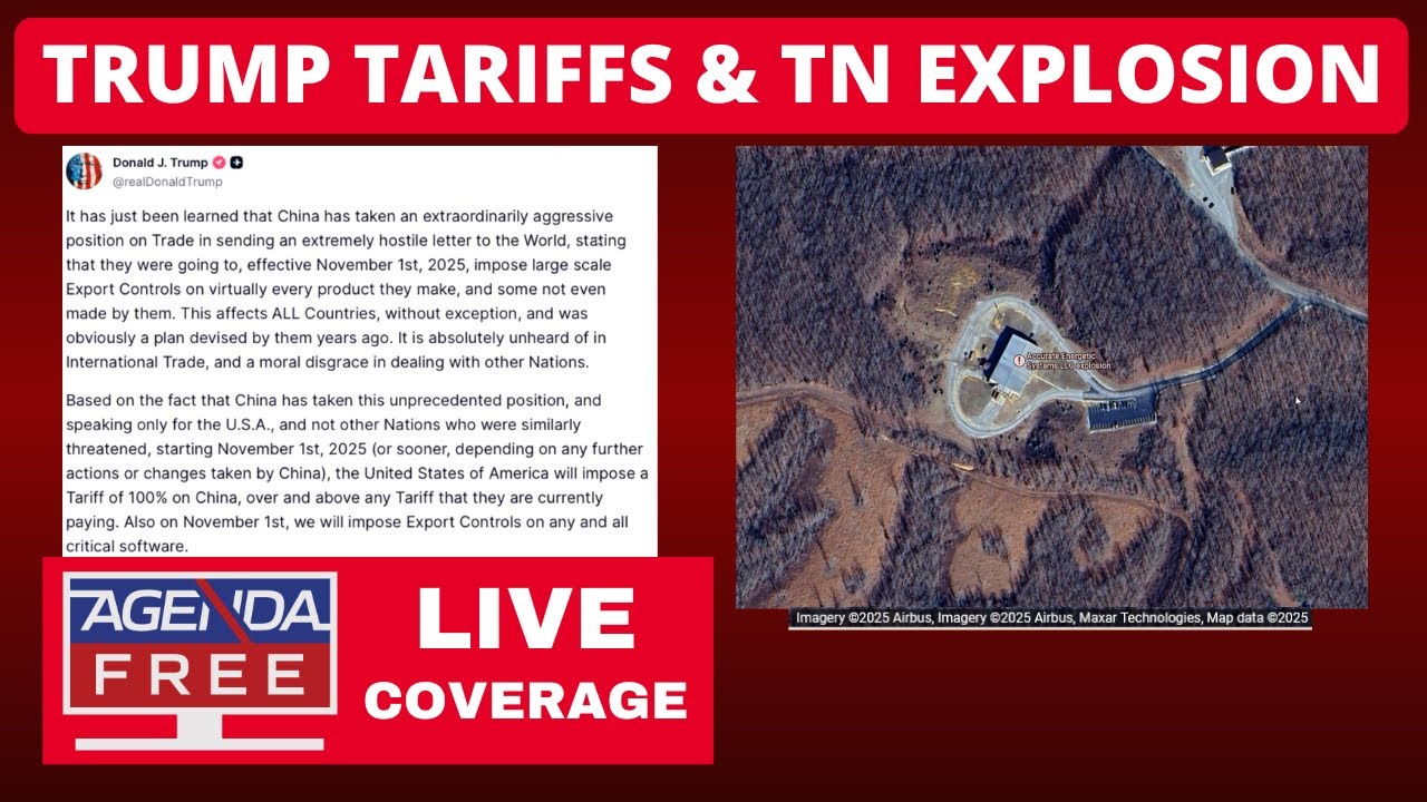 New Trump China Tariffs, Tennessee Explosion & More - LIVE News Roundup Coverage