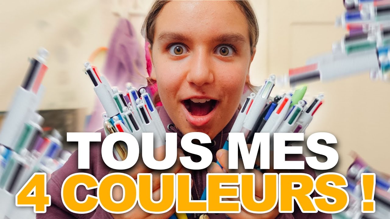 MA COLLECTION DE 4 COULEURS BIC ! - PINK LILY