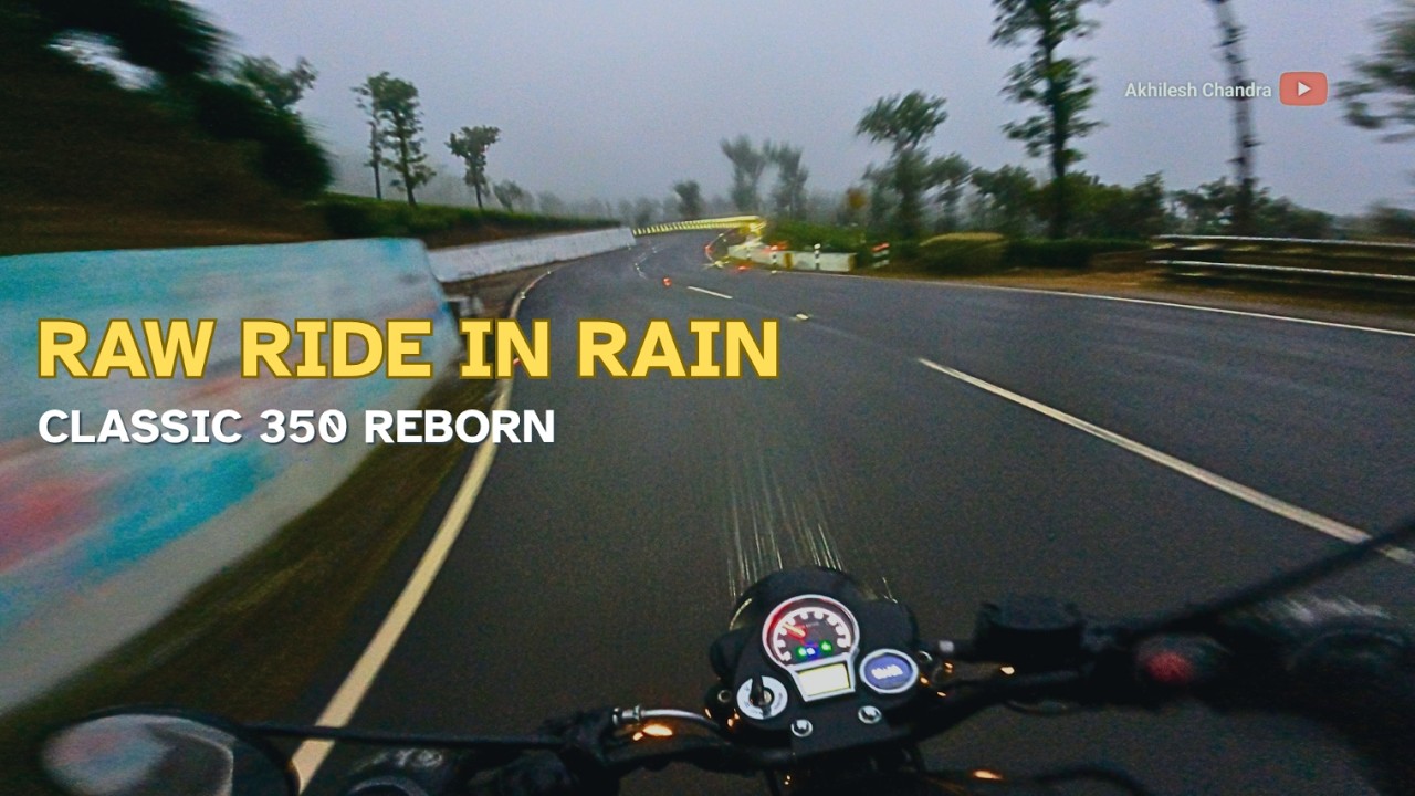 POV: Valparai Ghat Before Sunrise | Raw Rain & Engine Sound | Classic 350 Reborn