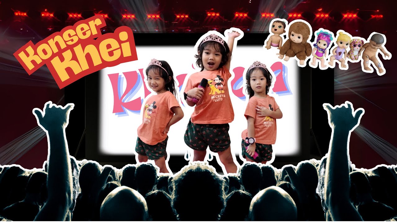 Bikin heboh! Mini show konser  kheiran Seru! Bernyanyi & Dance Bikin penonton Senang 🎶🧸