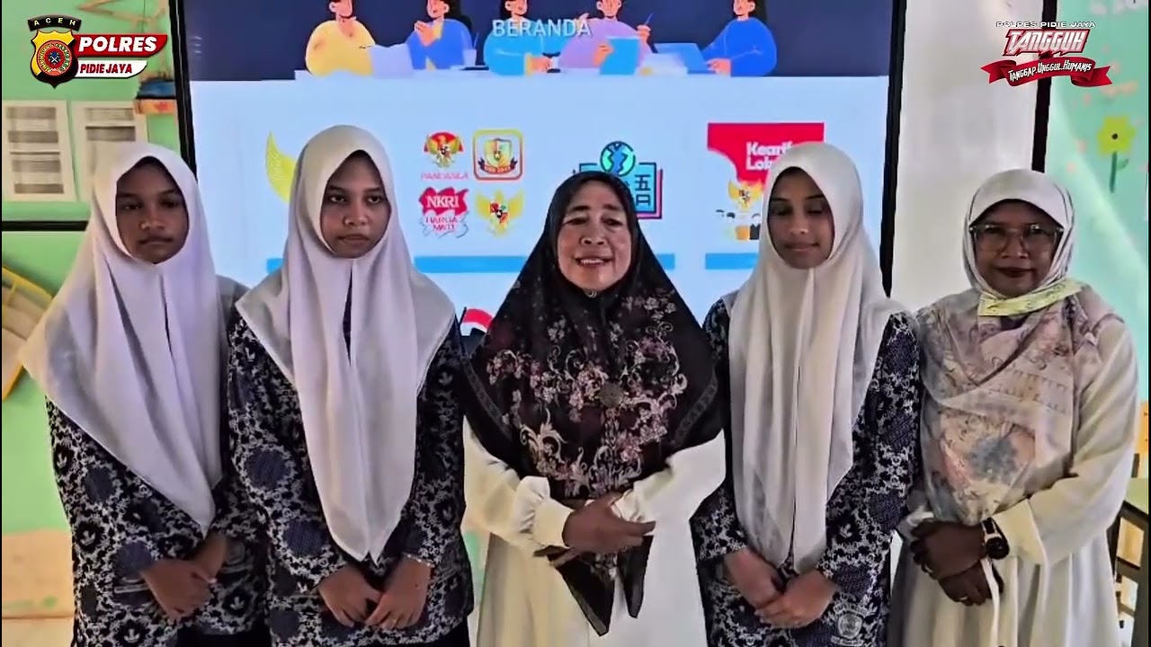 Dit Binmas Polda Aceh dan Sat Binmas Polres Pidie Jaya melaksanakan sosialisasi E Learning Polri