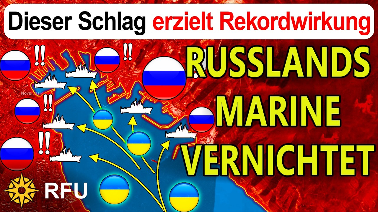 Ukraine zerst&ouml;rt 5 russische Schiffe bei beispiellosem Drohnenangriff: Rekordsieg | RFU News