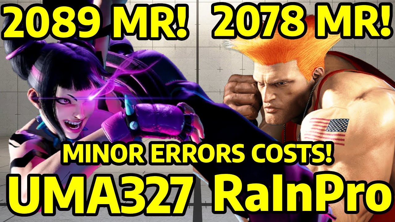 🌩Street Fighter 6 ➥ UMA327 (JURI) VS. RaInPrO (GUILE ガイル)) 4K Master Ranks🌧