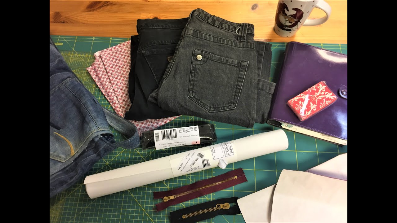 Handtasche nähen aus alten Jeans - Teil 1