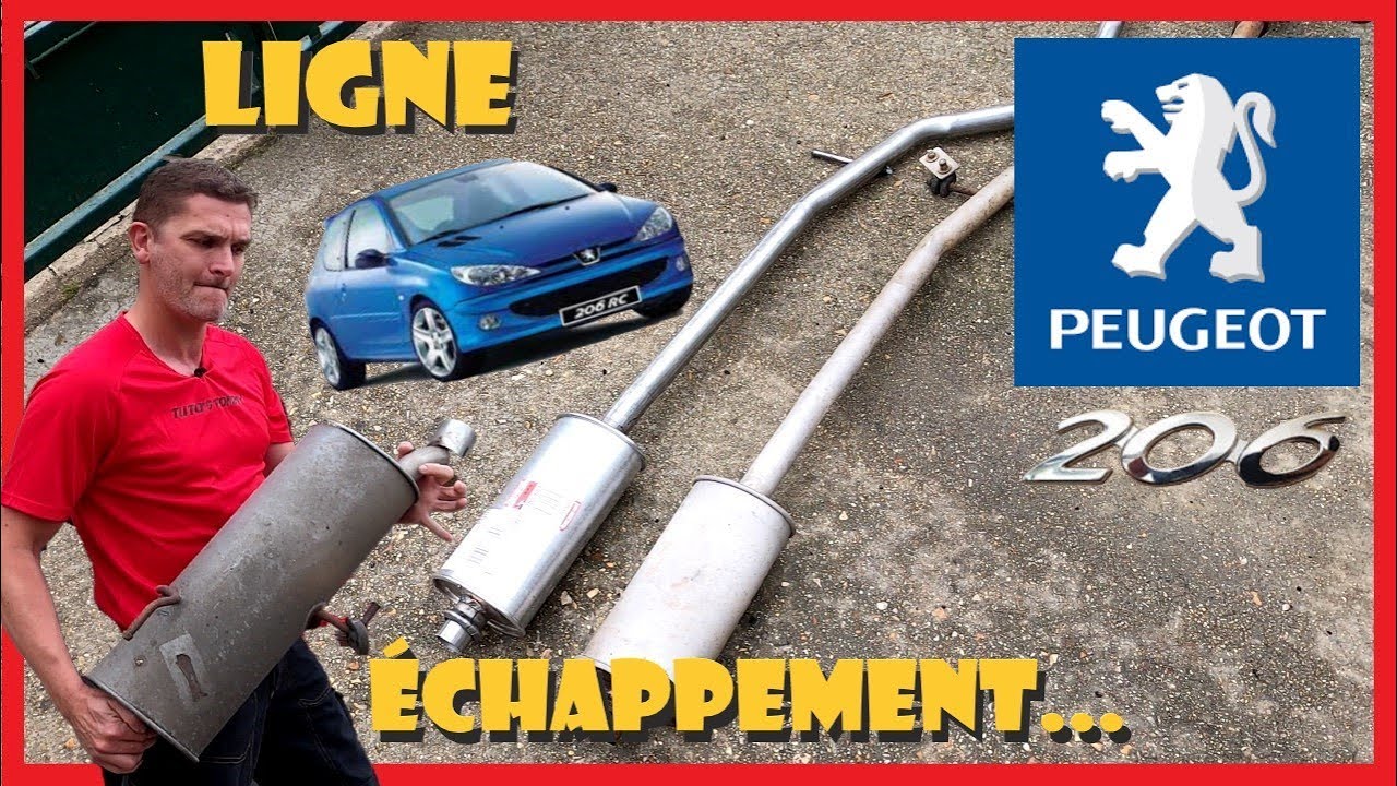 Remplacer la ligne d'échappement PEUGEOT 206 (étape par étape)