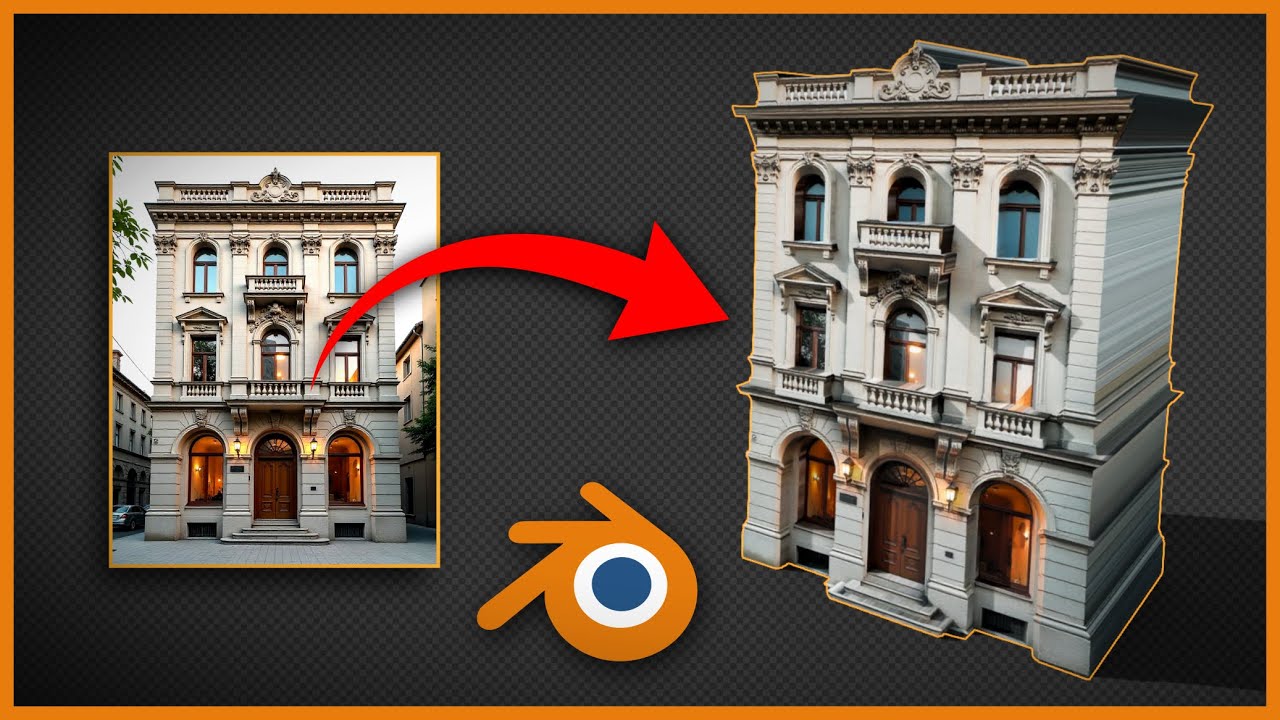 Como Transformar IMAGENS 2D em MODELOS 3D (Realistas) no Blender